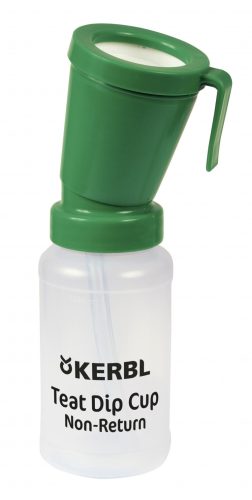 Kerbl tőgyfertőtlenítő pohár - zöld, nem visszafolyós, 300 ml